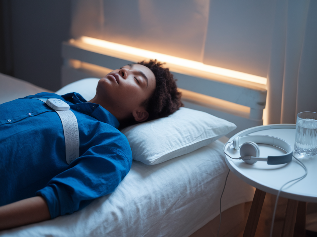 Rituel de 12 minutes mêlant cohérence cardiaque et automassage des tempes pour s'endormir après une journée stressante