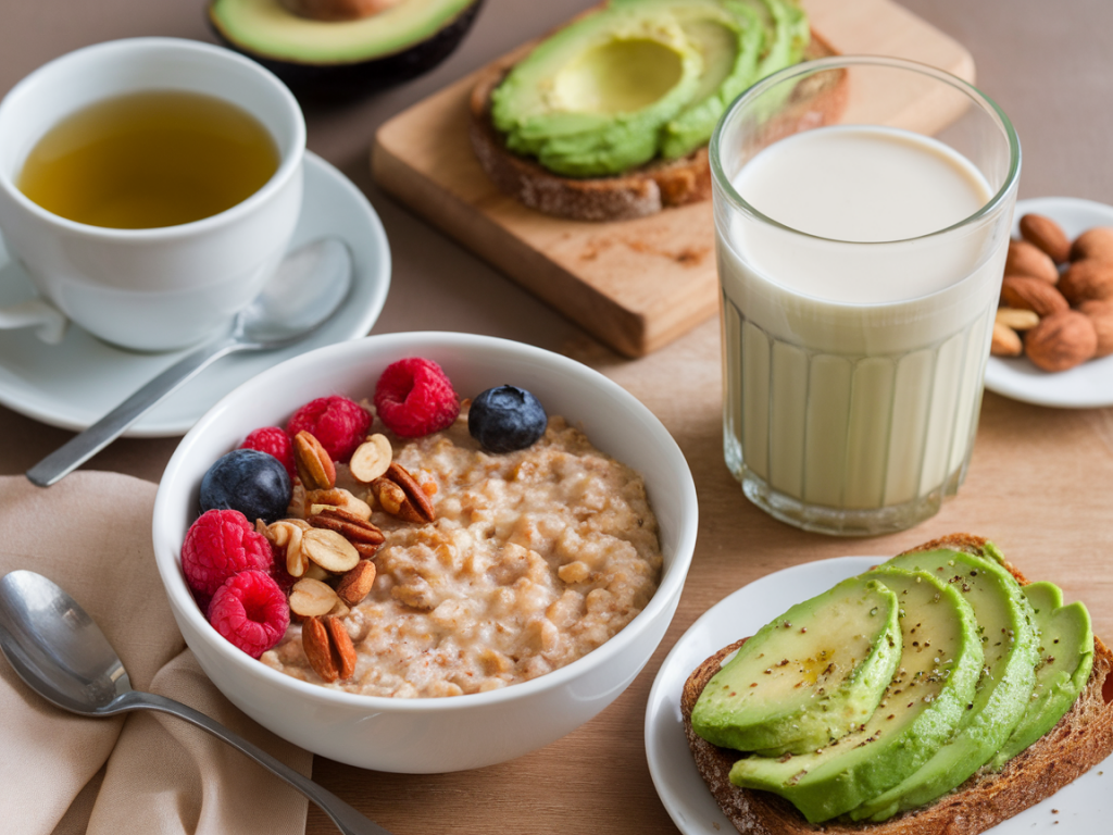 Petit-déjeuner végétal riche en tryptophane pour réduire les fringales et favoriser un endormissement plus rapide