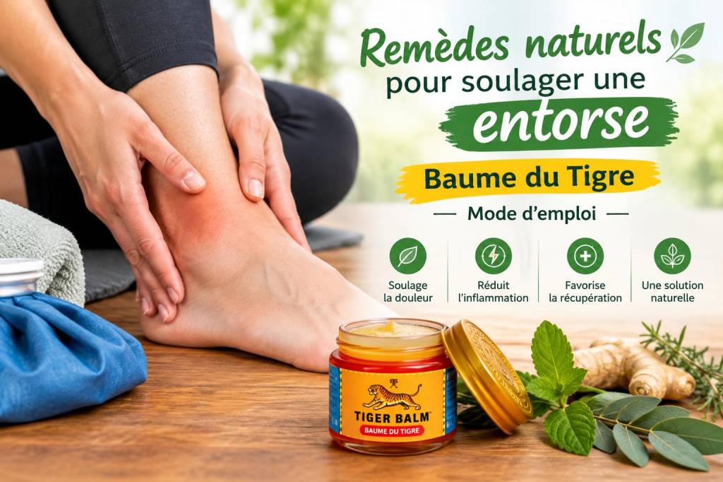 Remèdes naturels pour soulager une entorse : baume du tigre mode d'emplo