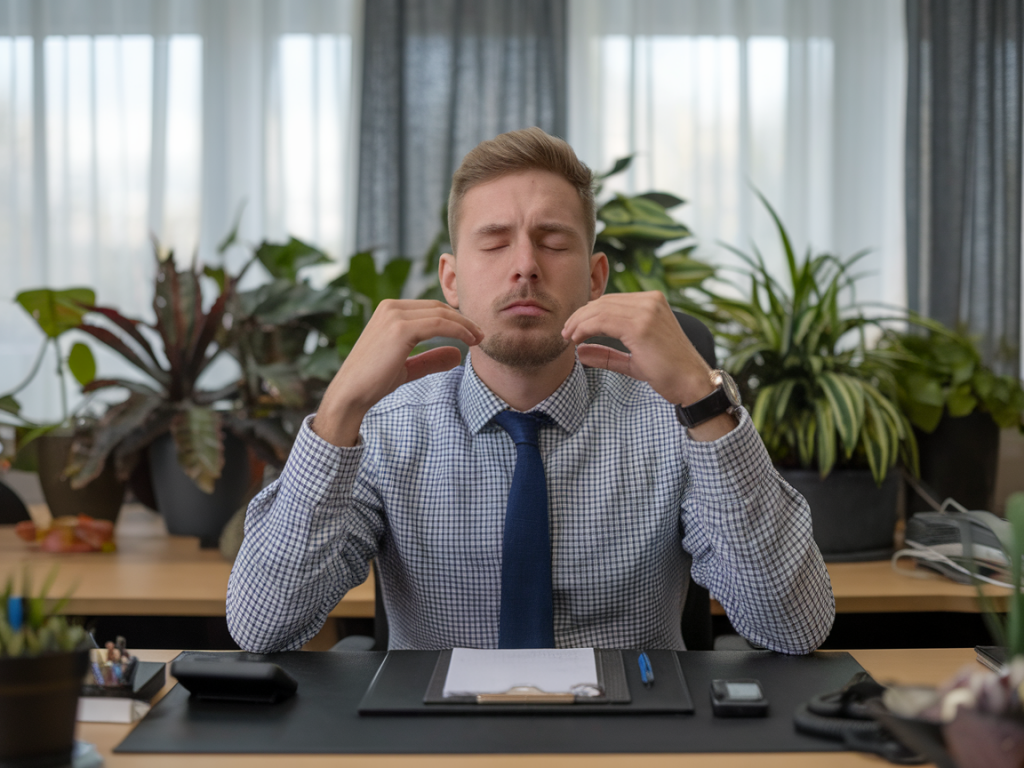 Exercices de 7 minutes à faire au bureau pour calmer une crise d'anxiété sans se changer
