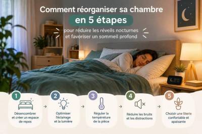 Comment réorganiser sa chambre en 5 étapes pour réduire les réveils nocturnes et favoriser un sommeil profond