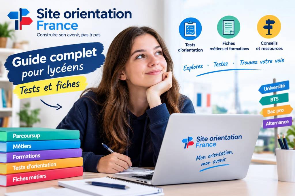Site orientation france : guide complet pour lycéens, tests et fiches